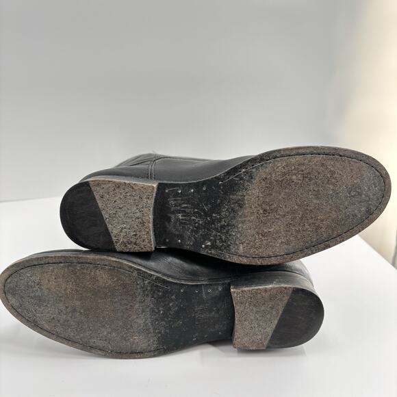 Frye Melissa Button 2 Women's Size 8B Black Leather Boots - Picture 3 of 10